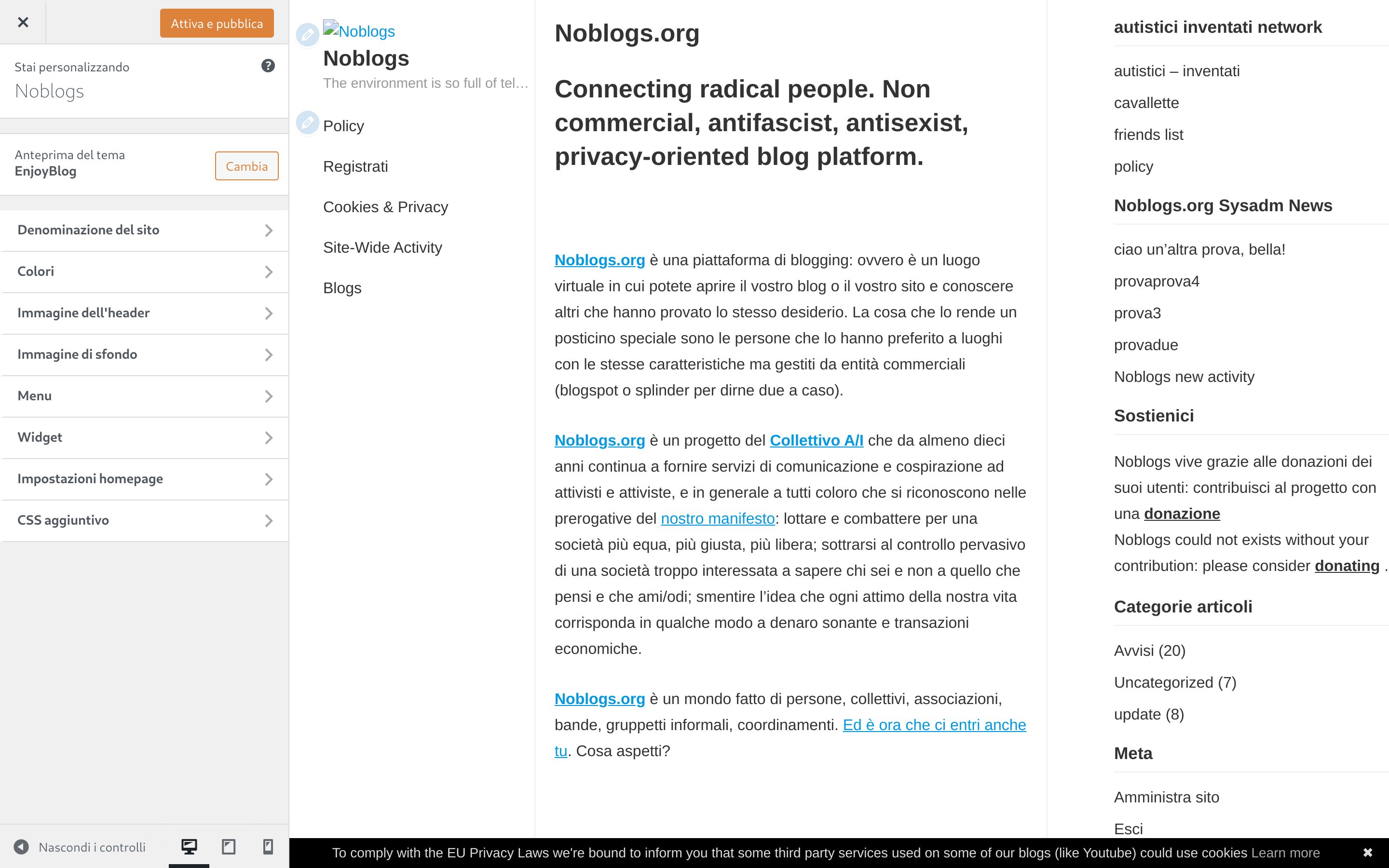 EnjoyBlog - noblogs patches